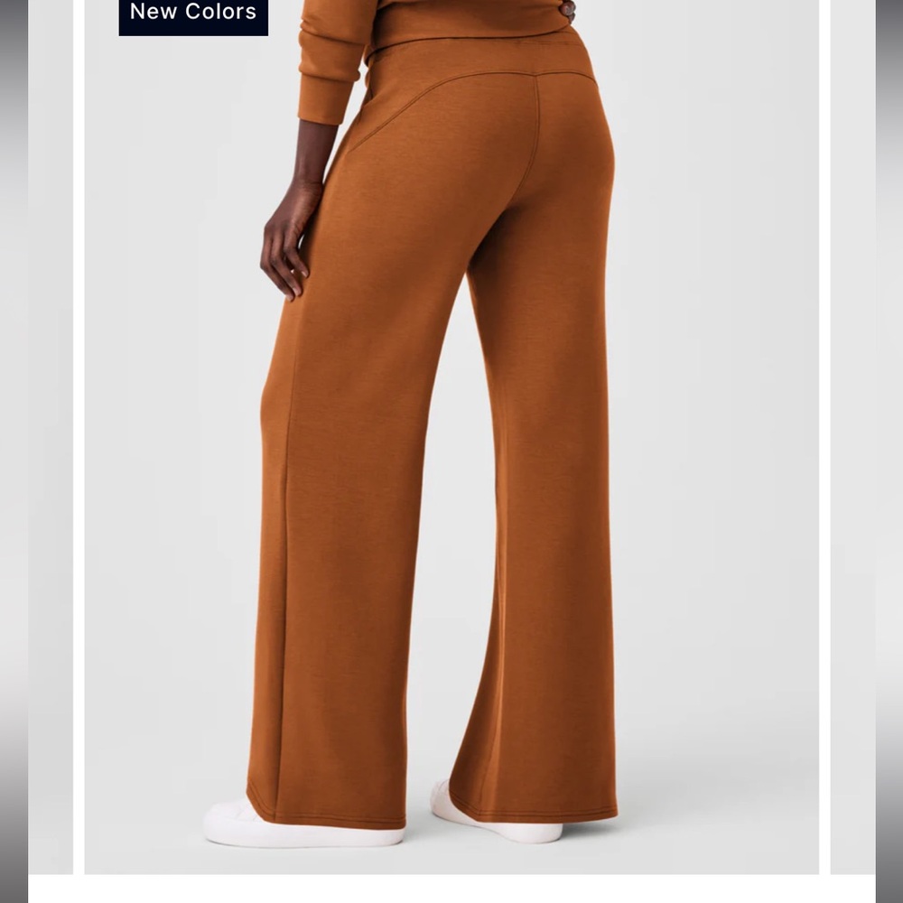 NEW Spanx Womens Air Essentials Wide Leg Pant ButterScotch Plus Size 2X Tall